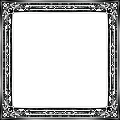 black and white frame clipart|Collection of Frames Black And White (23) .